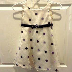 Girls Dress, Youngland White/Purple formal dress size 4